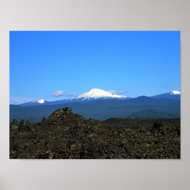 Poster Cascades & Lava Rocks, Oregon (Frente)