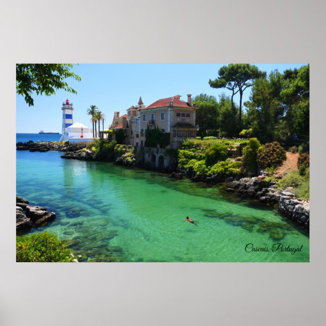 Poster Cascais Portugal Farol Papais noeis Marta (Frente)