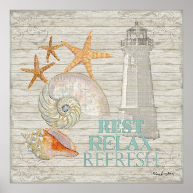 Póster Cascas de Farol de Aquecedoras - Decor de Algodão  (Frente)