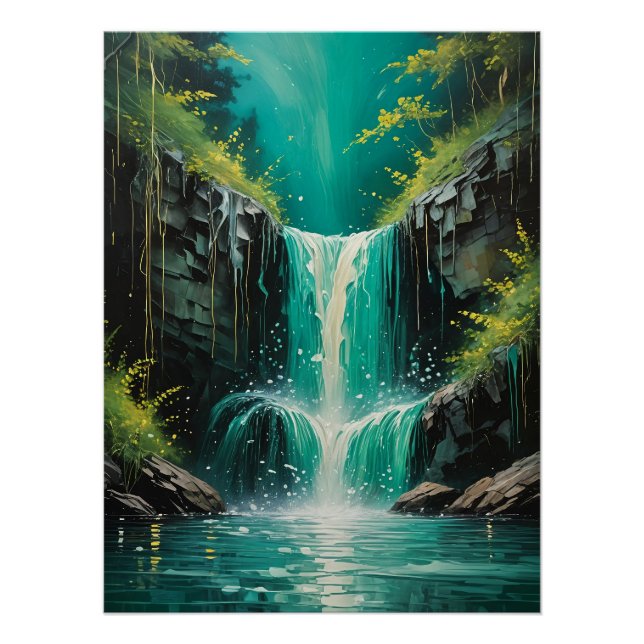 Póster Cascata da Serenidade (Frente)
