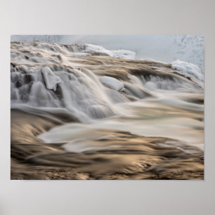 Póster Cascata de Godafoss, inverno, Islândia 3