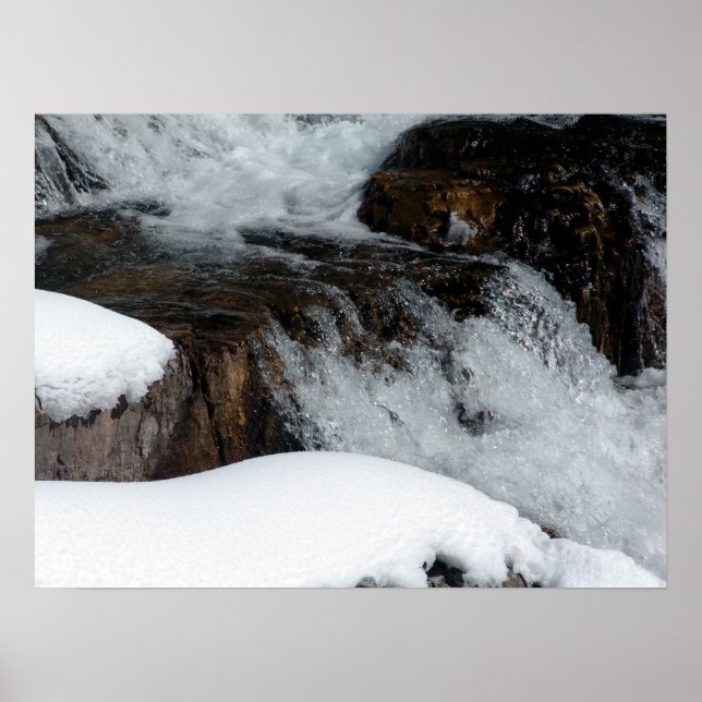 Poster Cascata de inverno (Frente)