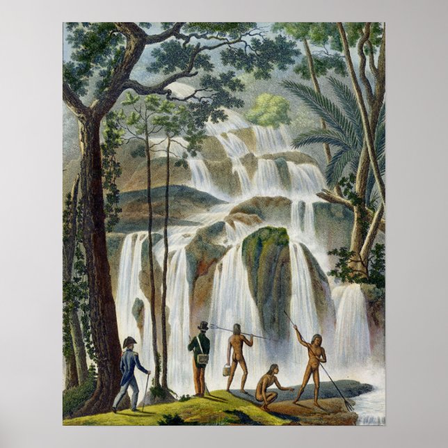 Póster Cascata de Port Praslin, Nova Irlanda, de "Voyage (Frente)