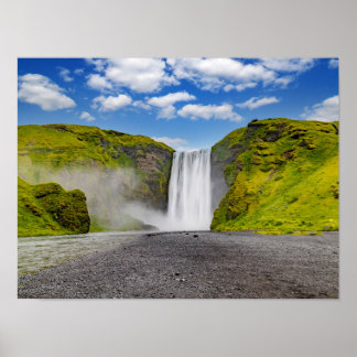 Poster Cascata de Skogafoss na Islândia