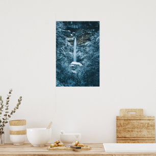 Poster Cascata mágica Peričnik em Mojstrana, Eslovênia