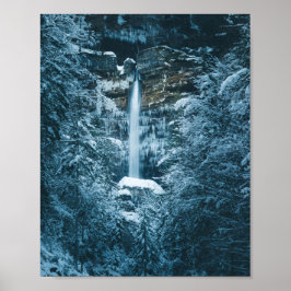 Poster Cascata mágica Peričnik em Mojstrana, Eslovênia