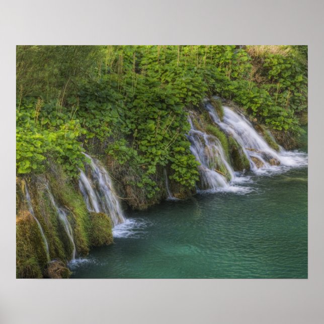 Póster Cascata, Parque Nacional dos Lagos de Plitvice e (Frente)