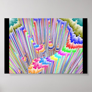 Póster Cascata Pastel