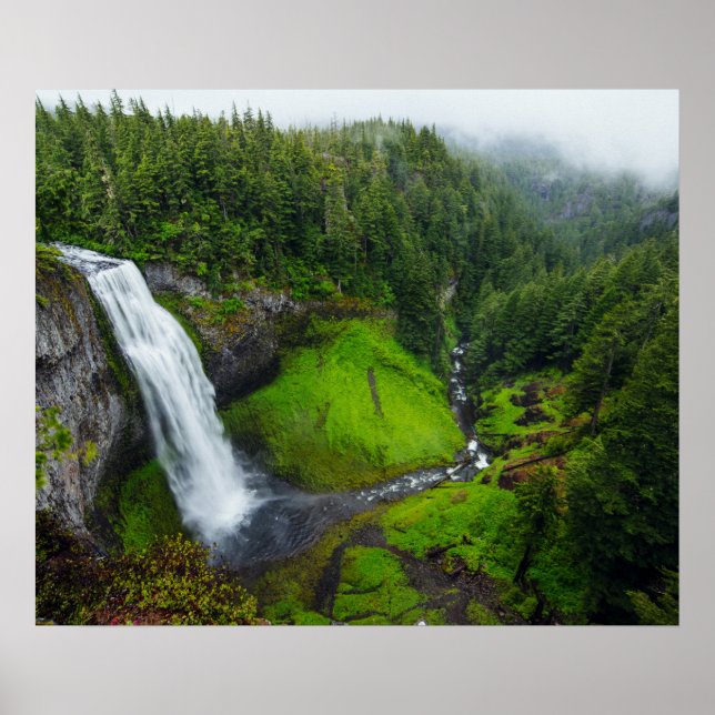 Póster Cascata verde (Frente)