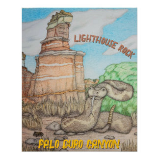 Póster Cascavel da Rocha do Farol