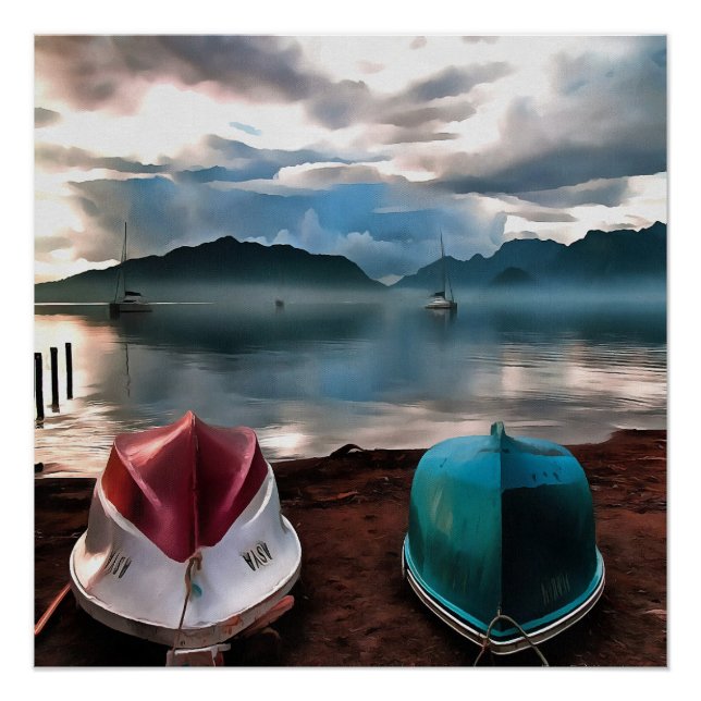 Póster Cascos de Barcos e Marmaris (Frente)