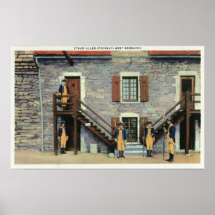 Póster Casernas ocidentais, cena da escadaria de Ethan