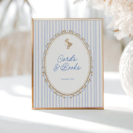 Poster Casinha de Patinho Azul Cartões e Livros