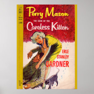 Póster Caso do cobrir do livro Careless Kitten