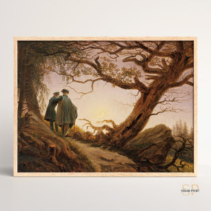 Poster Caspar David Friedrich Dois Homens Contemplando o