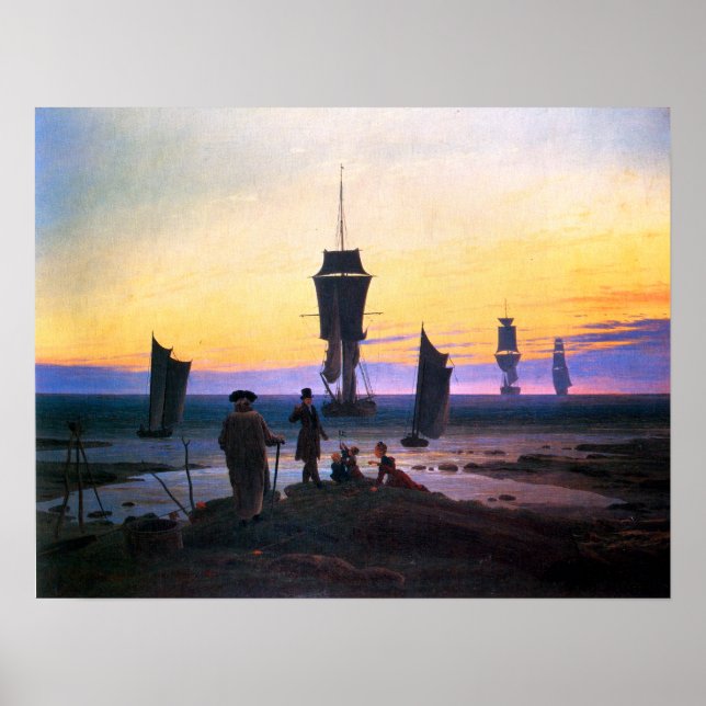 Poster Caspar David Friedrich Os Palcos da vida (Frente)