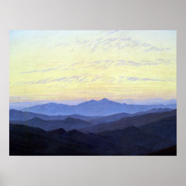 Poster Caspar David Friedrich Riesengebirge (Frente)