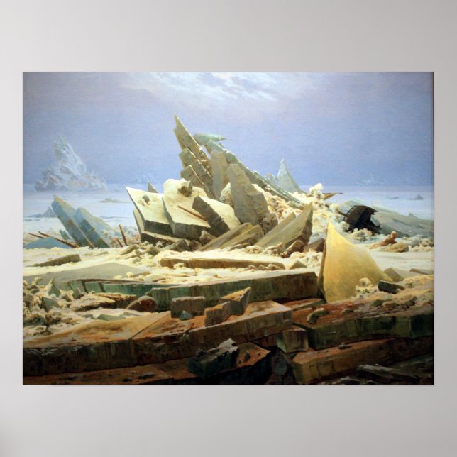 Poster Caspar David Friedrich Sea of Ice (Frente)