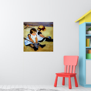 Poster Cassatt - Children Playing on the Beach