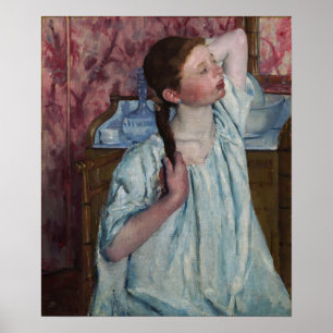 Poster Cassatt - Garota Arranjando O Cabelo
