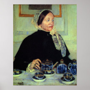 Poster Cassatt - Lady At Tea Mesa 1885
