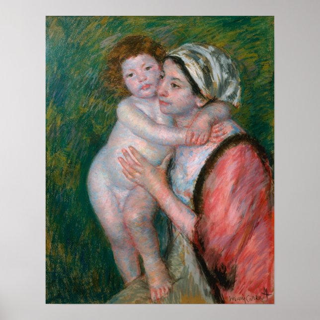 Poster Cassatt - Mãe e Filho (Frente)