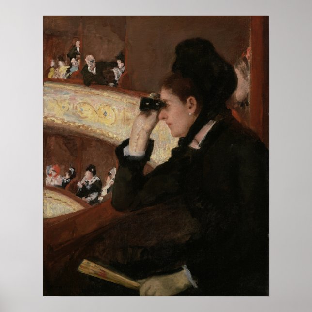Poster Cassatt - No camarote (Frente)