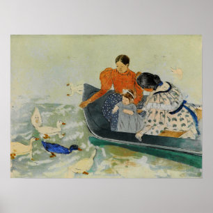 Poster Cassatt - Patos Alimentares 1894