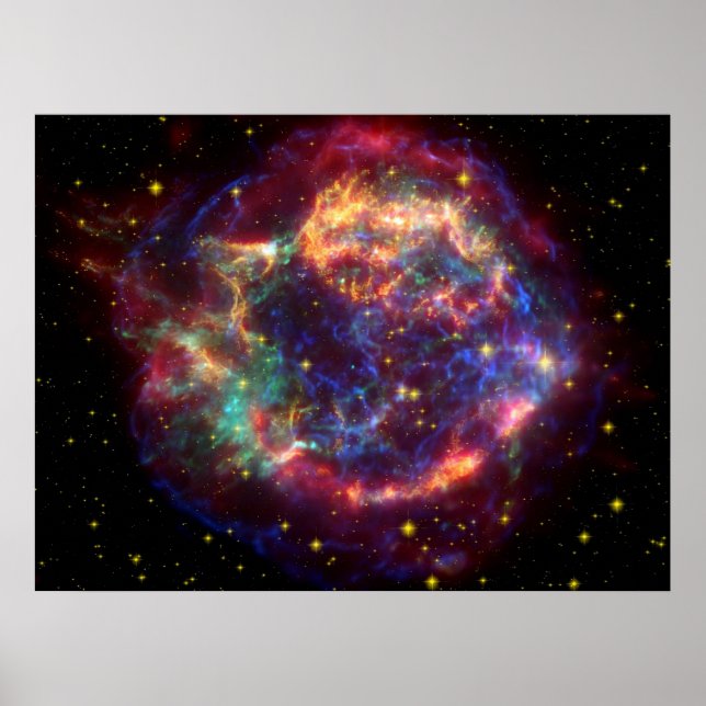 Poster Cassiopeia A supernova (Frente)