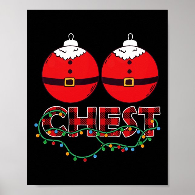 Poster Castanhas Loucos de Peito Festas de Natal Festas d (Frente)