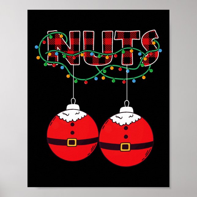 Poster Castanhas Tórax Nozes Natal Correspondência Natal  (Frente)