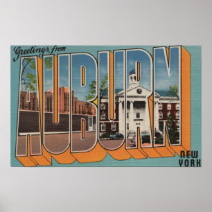 Poster Castanho-aloirado, New York - grandes cenas da