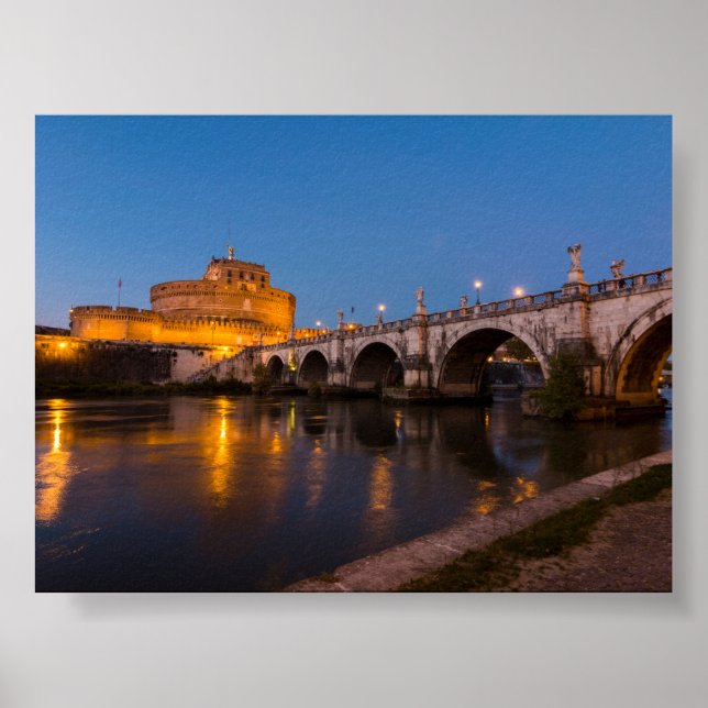 Poster Castel Sant Angelo by night (Frente)