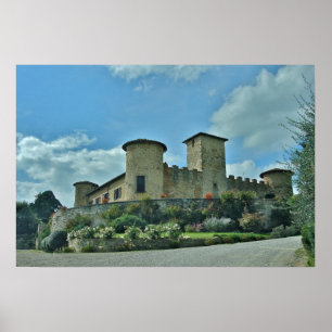 Poster Castello di Gabbiano, Italia - fotografe o
