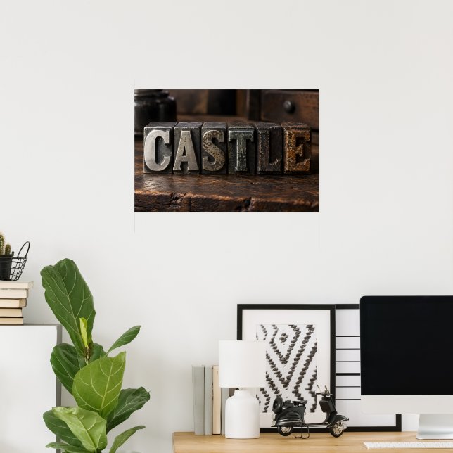 Poster Castelo (Escritório em casa)