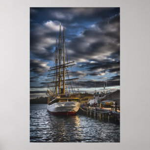 Póster Castelo alto HDR de Picton do navio