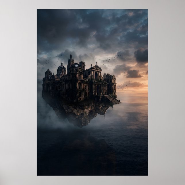 Poster Castelo antigo flutuante (Frente)