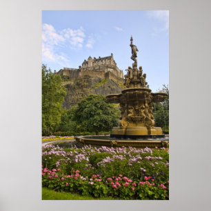 Poster Castelo bonito de Edimburgo