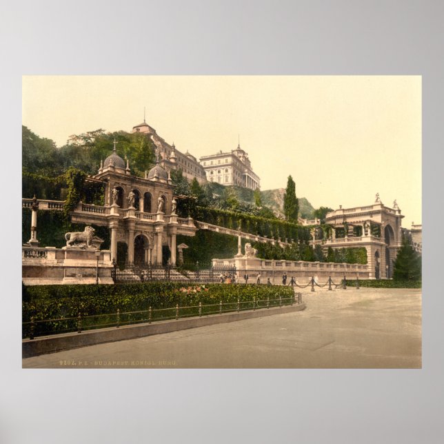 Poster Castelo Buda, Budapeste, Hungria (Frente)
