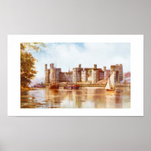 Poster Castelo Caernarfon, País de Gales
