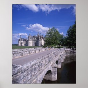Poster Castelo Chambord, Vale do Loire, França