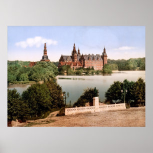 Póster Castelo Copenhaga Dinamarca de Fredriksborg