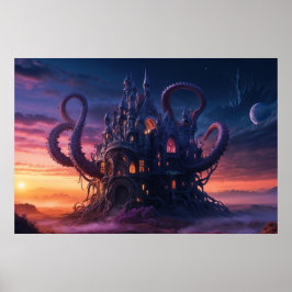 Poster Castelo Cósmico de Éons Muito Passados