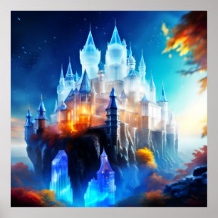 Poster Castelo Cristal Encantado