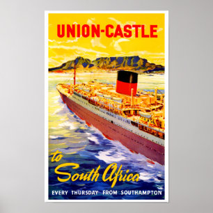 Poster Castelo da união a África do Sul