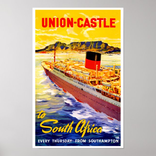 Poster Castelo da União para a África do Sul (Frente)