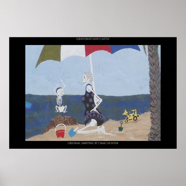 Poster Castelo de areia da vovó (Frente)