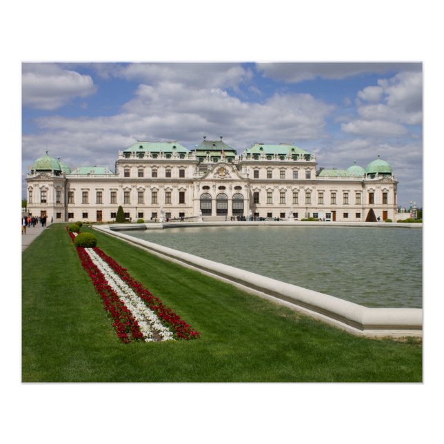 Póster Castelo de Belvedere, Viena, Áustria (Frente)