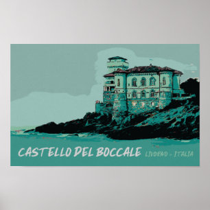 Poster Castelo de Boccale, Marco Costeiro da Toscana, Itá