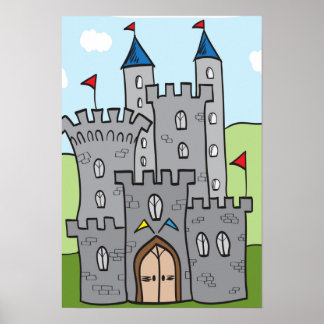 Poster Castelo de Cartoon Cute